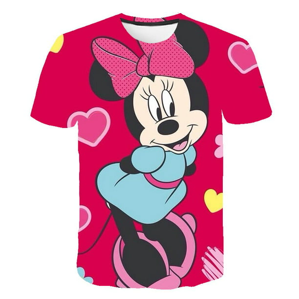 Disney Camiseta Minnie Mouse para Mujer - Mickey & Co. - Rosa S, Multi  colorido
