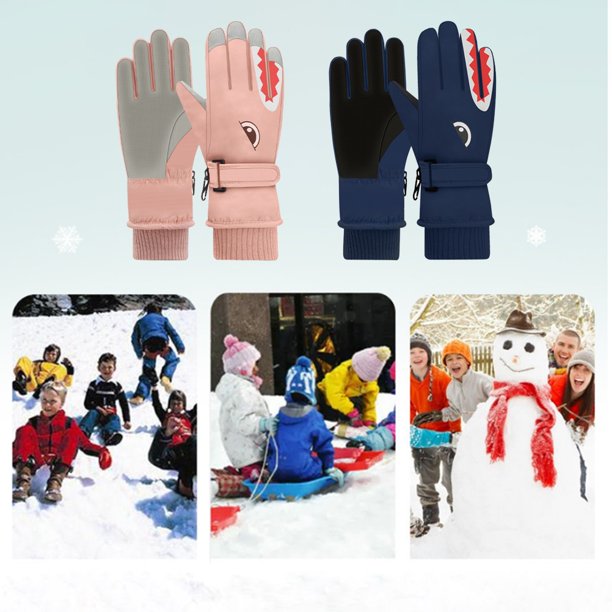 Guantes de esquí para , de invierno impermeables, guantes de nieve para ,  niñas y , esquí, snowboard, actividades al Soledad niños guantes de esquí  de