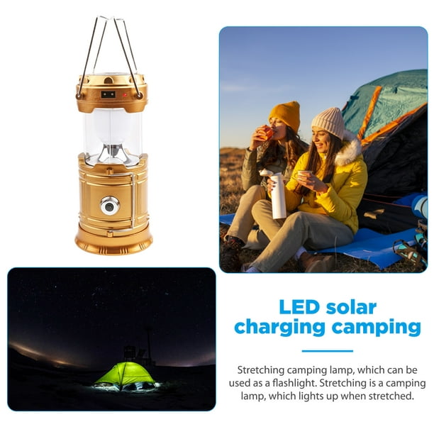 5800t Luz portátil LED de camping de energía solar lámpara de mano  recargable - China Camping LED, lámpara de camping