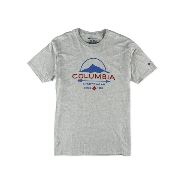Columbia Playera Marion Graphic para Hombre, Gris, Small Columbia Camiseta  gráfica
