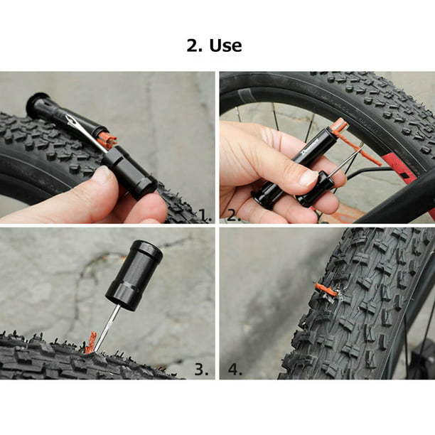 Reparador De Neumaticos para Bicicleta Kit Repara Pinchazos De Coche con  Tiras