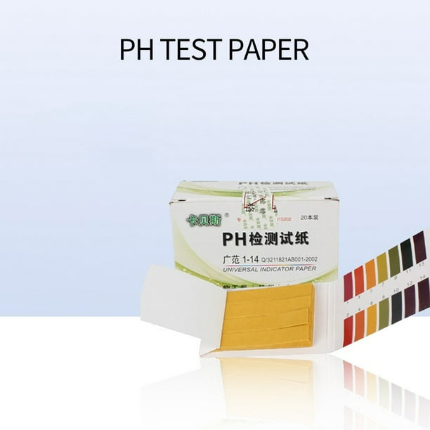 100 Uds 0-14 tiras de prueba de pH indicador de ácido alcalino probador de  tornasol de papel Ndcxsfigh Nuevos Originales