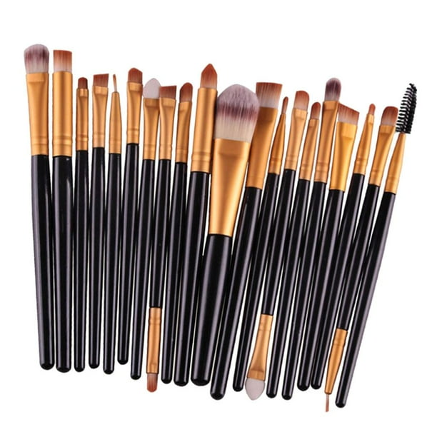 Set de Brochas para Maquillaje (12 piezas, Doradas)