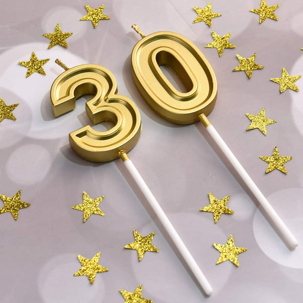 Velas de cumpleaños número 50 para decoración de pastel de cumpleaños para  fiesta de cumpleaños, boda, aniversario, suministros de celebración (negro)