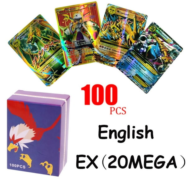 55 Cartas Mega Ex Pokemon En Caja Español