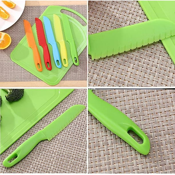 5 uds cuchillo de Chef de nailon para niños/cuchillo de fruta para niños, cuchillo  para lechuga o cuchillo para ensalada JM