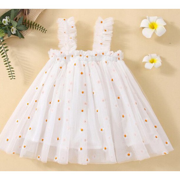 Lindo bebé flor fiesta princesa vestido niñas pequeñas cumpleaños