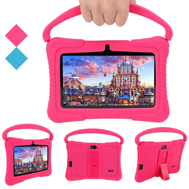 Tableta para niños pequeños Tableta de aprendizaje para niños de 7 pulgadas  32 GB Tablet para niños con WiFi Dual Cámara a prueba de golpes Tablet