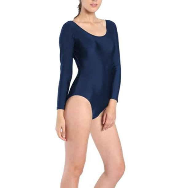 etiqueta combinación Rango Mujeres Ballet Rítmico Gimnasia Danza Body Leotardos Top Manga Colcomx  Gimnasia de una pieza para mujer | Walmart en línea