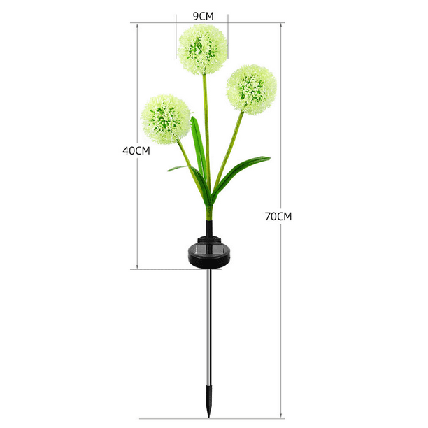 Luces solares para exteriores decorativas, luces solares para jardín,  flores de diente de león solares 3 en 1 IP65, luz solar impermeable para  exteriores Sincero Hogar