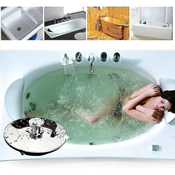 Tapón de bañera universal para ducha y tapón de drenaje de jacuzzi