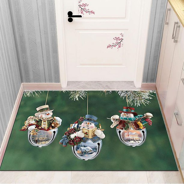 Felpudo decorativo navideño, alfombra para exteriores/puerta de entrada/alfombrillas  para entrada del baño, alfombra para mascotas