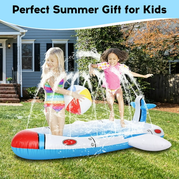 Splash Pad Kids Inflatable Pool Piscina Inflable Para Niños Bebés Juego  Verano