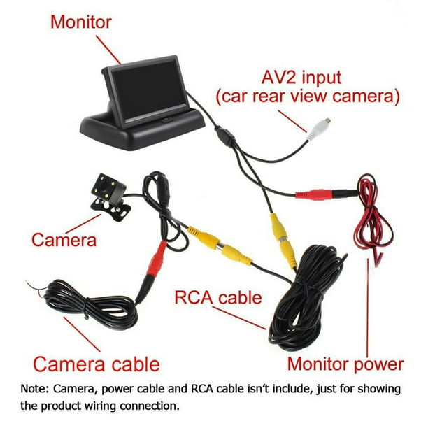 Cámara de respaldo de trasera universal para coche, impermeable de atrás  ática para coche, camión, , Yotijar Cámara trasera de coche