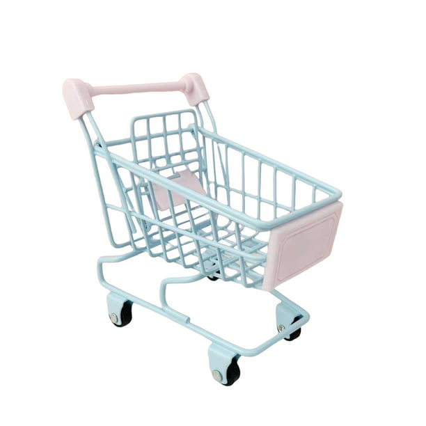 2 piezas Mini carrito de compras de metal, mini carrito de compras de  supermercado, carrito de mano, carrito de compras de juguete