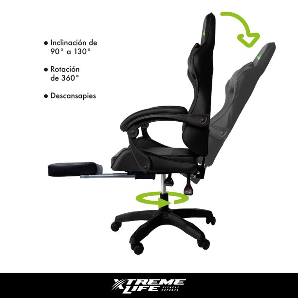 Silla Gamer Reclinable Ergonomica Silla de Oficina azul UNITALLA