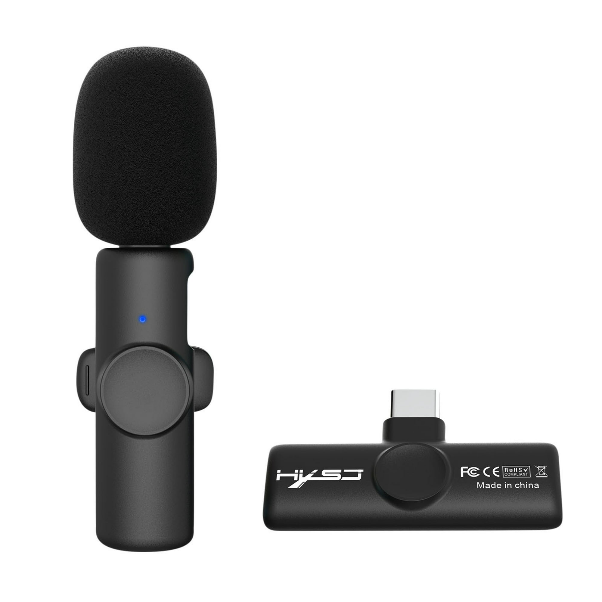 Microfono Inalambrico Universal - 2 micros - Para Celular PC y Camaras OEM