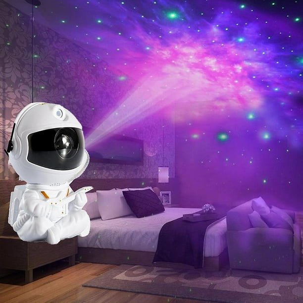 Proyector de estrellas de astronauta, luz de galaxia, proyector de nebulosa  ajustable con control remoto, luz de ambiente nocturno, adecuado para