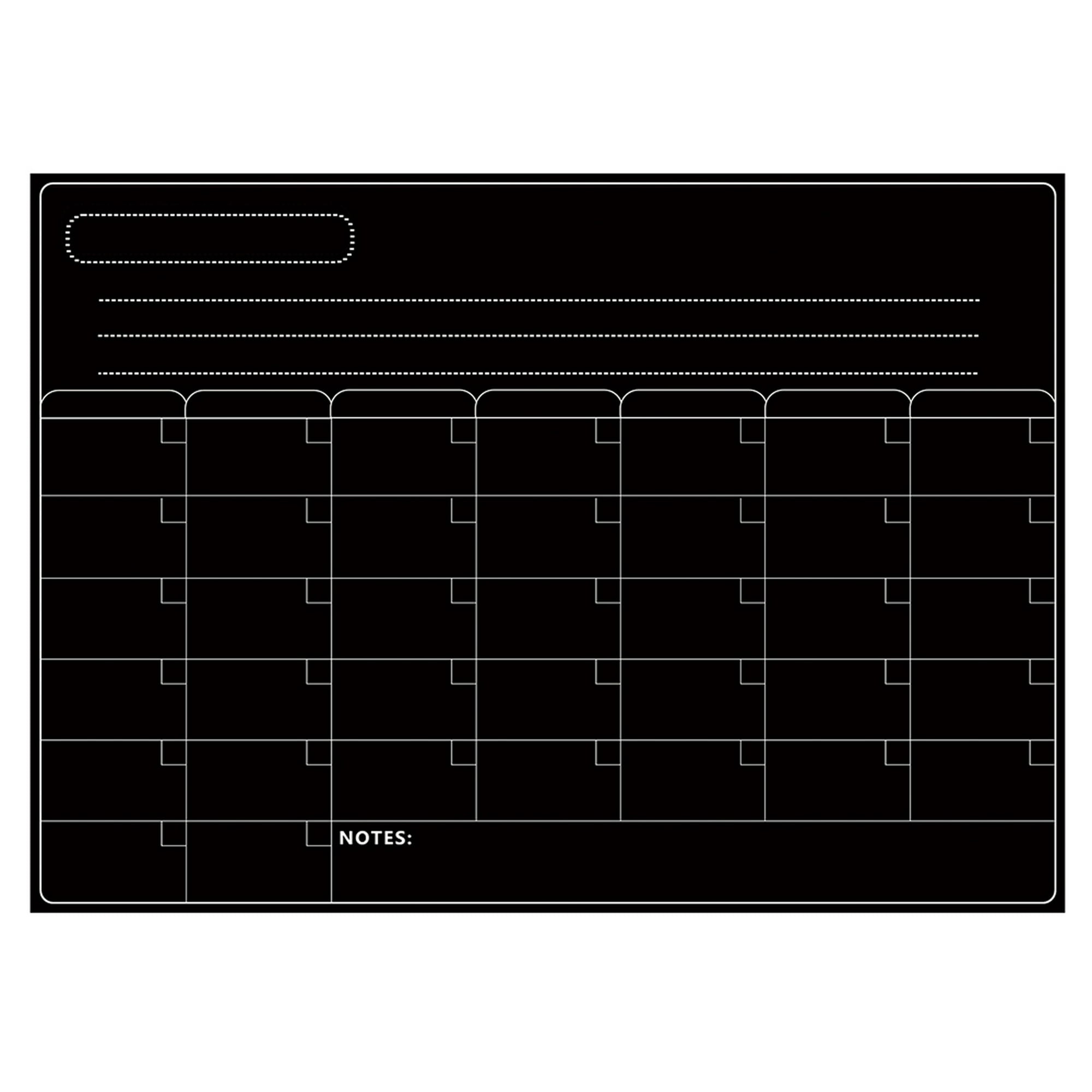Calendario magnético grande vintage para nevera, pizarra de borrado en seco  para refrigerador, calendario magnético de borrado en seco, calendario