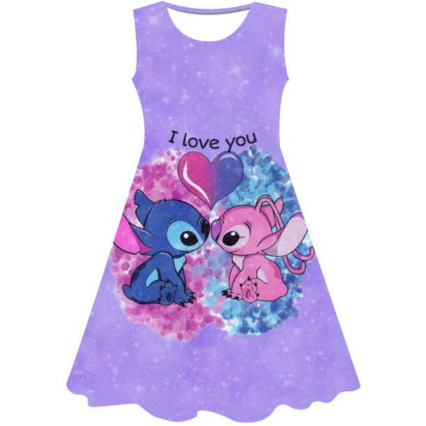 Disney Stitch Dress Fancy Kids Stitch vestidos niñas cumpleaños