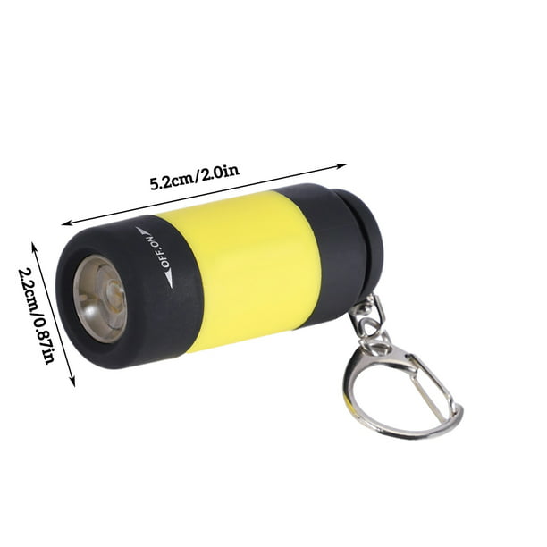 Mini Linterna Llavero Portátil Impermeable USB Recargable Al Aire Libre  Camping