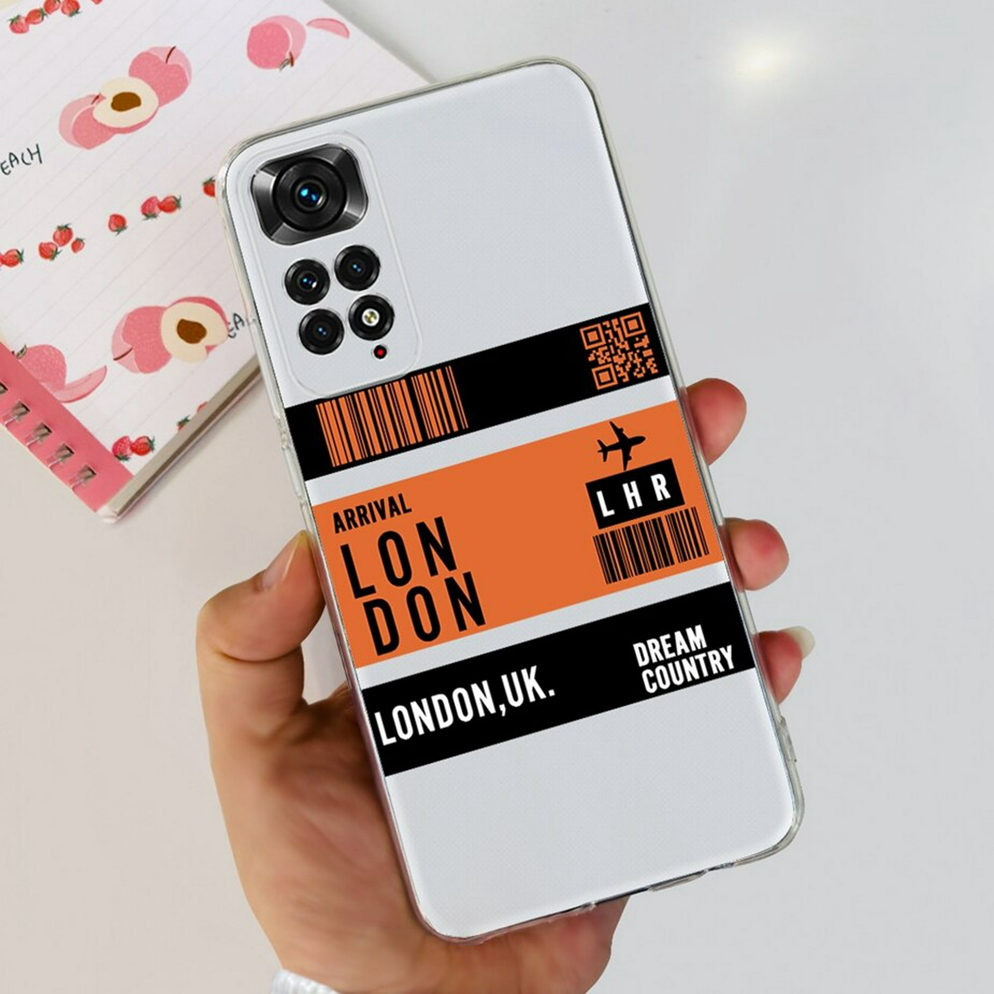 Funda de silicona suave para Xiaomi Redmi Note 11 4G, carcasa pintada con  estilo, parachoques para R Fivean unisex