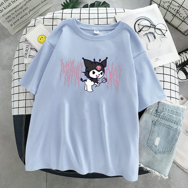 Camiseta Harajuku Hello Kitty Anime Streetwear y2k Feminina Vintagepangjing  pangjing