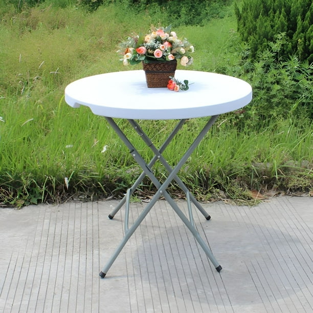 Mesa plegable portátil de plástico resistente de 6 pies, mesa plegable de  plástico de 6 pies, mesa de comedor para interiores y exteriores, para