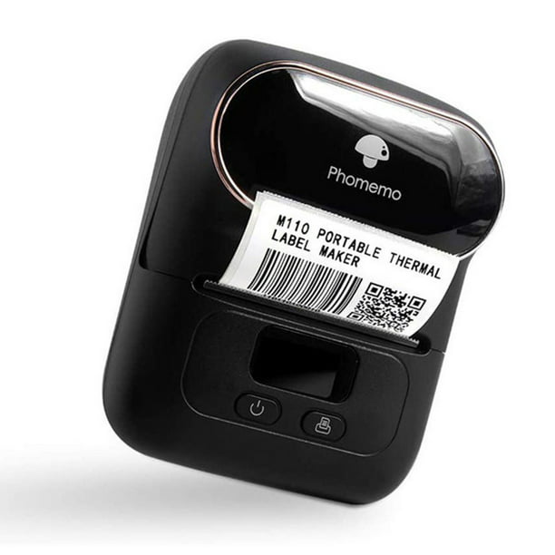 Phomemo M110S - Mini impresora de etiquetas térmica Bluetooth portátil para  etiquetas transparentes, código de barras, ropa, joyas, venta al por