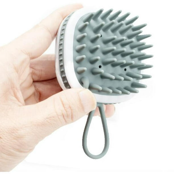Cepillo de champú masajeador para cuero cabelludo, paquete de 2  masajeadores para el crecimiento del cabello, champú de silicona suave para  eliminar