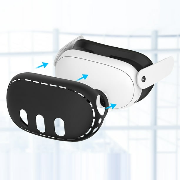 Funda protectora de silicona para auriculares Meta Quest 3 VR