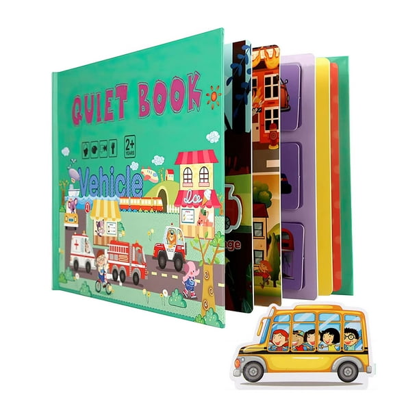 Libro ocupado de viaje silencioso para niños pequeños, juguetes