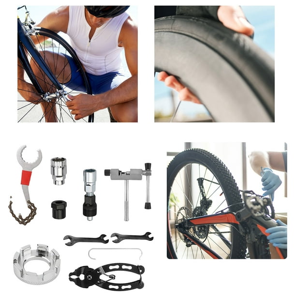 Herramientas de reparación de bicicletas de carretera MTB desmontables para  cadena de bicicleta de 8/9/10 velocidades (estilo D) Ehuebsd
