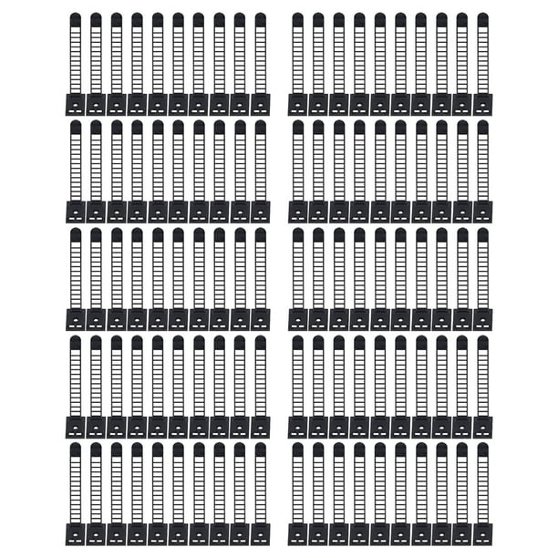 100 Uds.Clips adhesivos para cables, clips autoadhesivos para