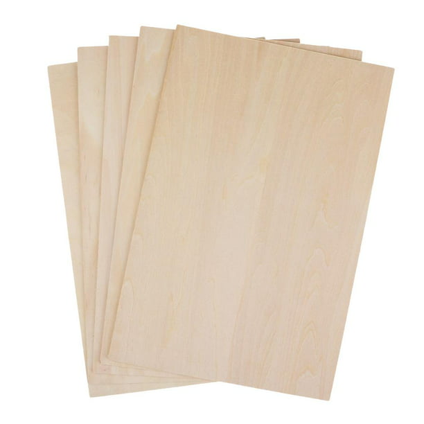 10 hojas de madera de balsa sin terminar madera de madera de balsa natural,  tablero de madera de madera para manualidades, casa, aviones, barco