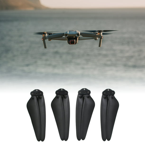 vhbw 4x Hélice compatible avec Ninetec Spyforce1 drone - 2 Paires d'hélices  autobloquantes Noir / blanc