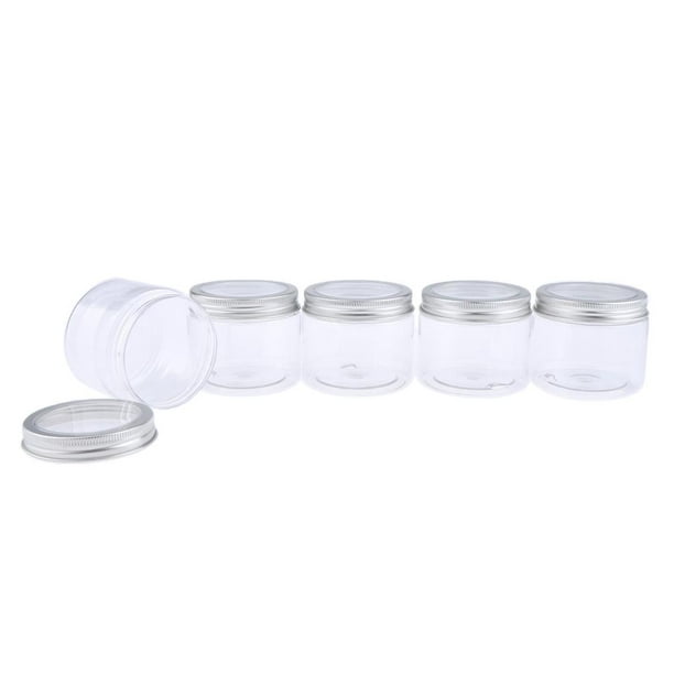5 uds envases vacíos tarro cosmético cremas PET plástico y tapa 150ml  Zulema Frascos con tapas