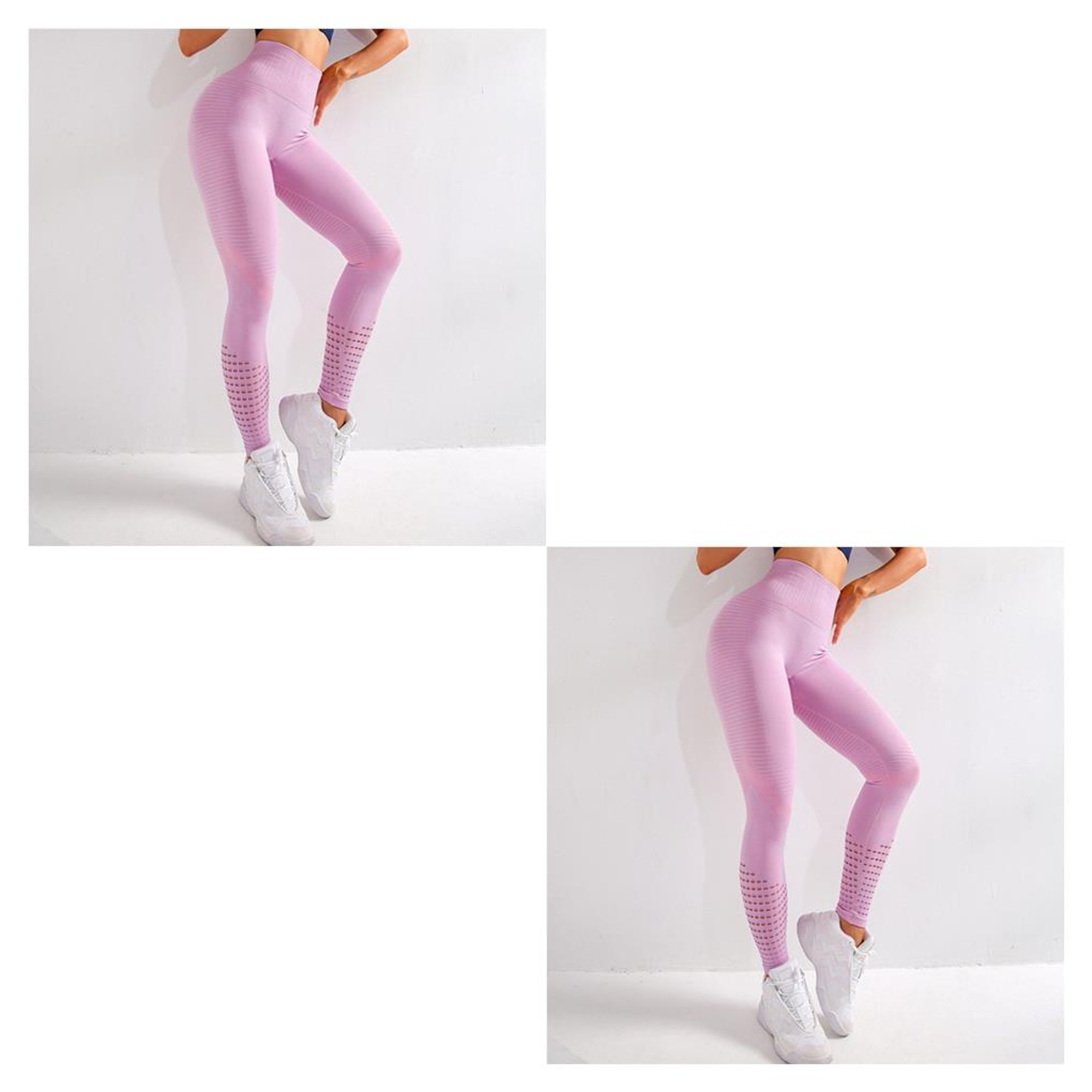 Jumpingount Mujer Fitness Leggings Yoga Costura Elasticidad Gimnasio  Ejercicio Pantalones absorbentes de sudor Color sólido Deportes Caminar  Legging Gris L Type8 NO8 Jumpingount CBP188441