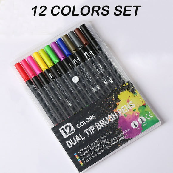 kit de marcadores de colores 12243648 plumones de doble punta  bolígrafos fineliner para niños s casa fiesta