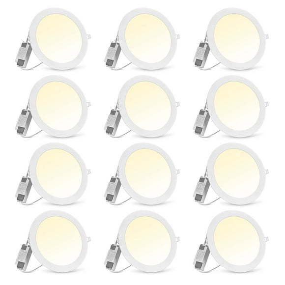 delight 6 inch led recessed light ultrathin canless 3cct downlight 12 pack 1200lm ceiling panels 15 delight modern