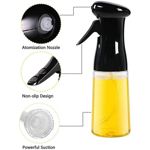 2023 Nuevo pulverizador de aceite para cocinar, pulverizador de aceite de  oliva, botella de spray de aceite de 100 ml, señor de aceite para freidora  de aire, utensilios de cocina para cocinar