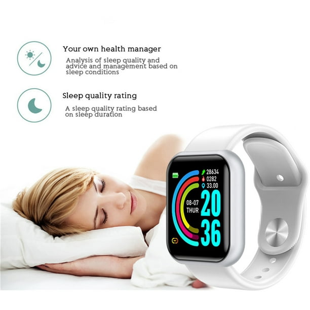 Smart Watch IP67 Reloj de pulsera a prueba de agua Compatible con Bluetooth  4.0 Reloj de seguimiento del sueño con frecuencia cardíaca, Rosa Yuarrent  EL002837-03B