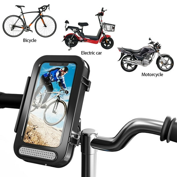 Soporte impermeable del soporte del teléfono de la motocicleta para Samsung  Iphone Moto Manillar de bicicleta Soporte móvil