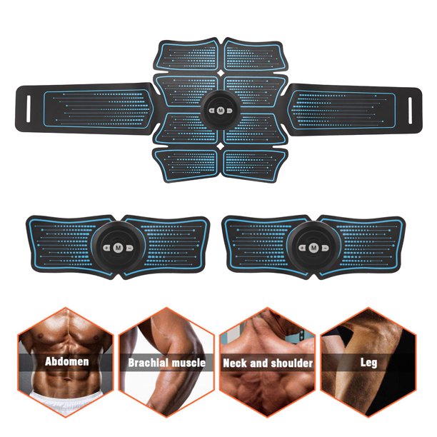 Entrenador muscular Electroestimulación muscular abdominal Accesorios  multifuncionales para ejercicios ABS yeacher Abdomen Pegatina