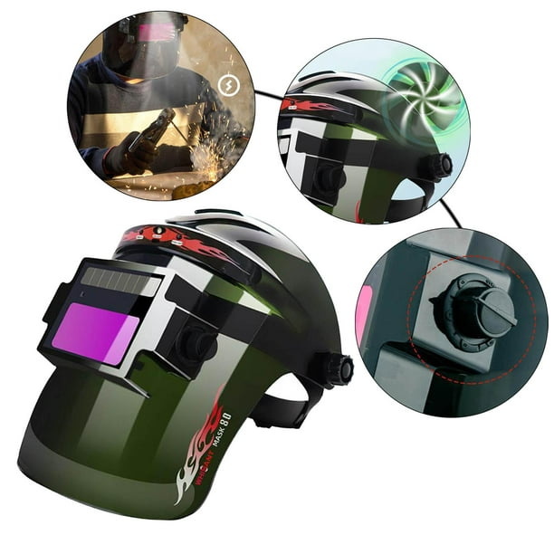 Máscara de soldar automática, Para soldaduras de tipo ARC/MIG/MAG/TIG, Máxima protección facial