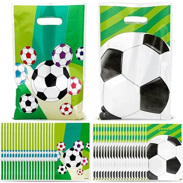 Bolsas de regalo de 20 piezas, 25x17cm, accesorios de fútbol