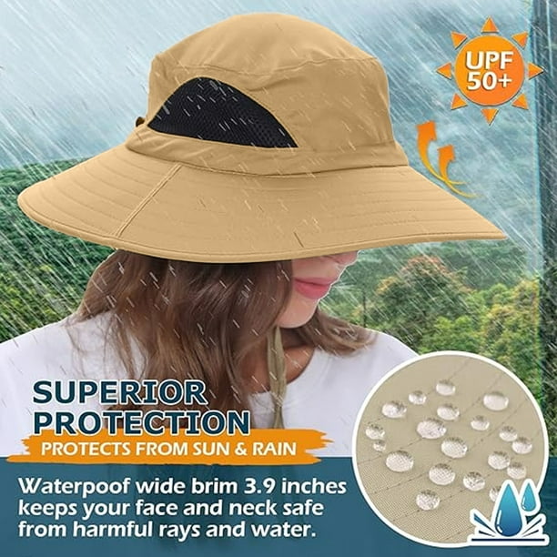  Sombreros de pesca Boonie de ala ancha con protección solar,  sombreros de sol UPF 50+ para hombres y mujeres, azul marino, marino :  Deportes y Actividades al Aire Libre