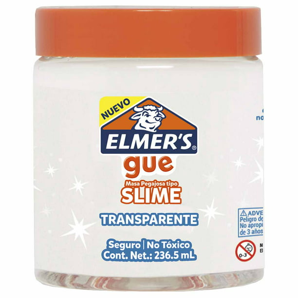 Slime Gue Splash Transparente 236 ml Niños Niñas Elmers 2128166
