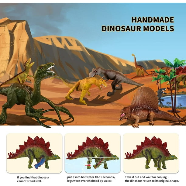 Juguetes Pack de 6 Dinosaurios Grandes y Suaves Divertido I