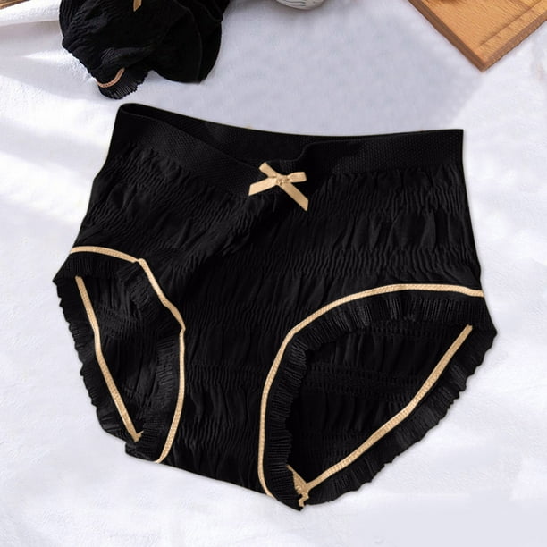 Gibobby Calzones de encaje para mujer Calzoncillos sexis transpirables de  medio panel con encaje de algodón ajustados para mujer(Negro,G)